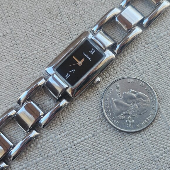 Fossil F2 Women Watch Silver Tone Chain Metal Band Analog Quartz Wristwatch - Picture 14 of 15